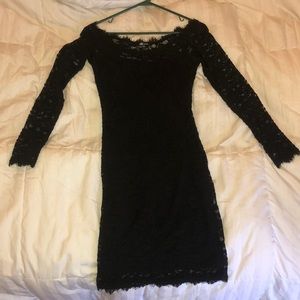 Black mini dress
